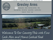Tablet Screenshot of gresleyarms.co.uk
